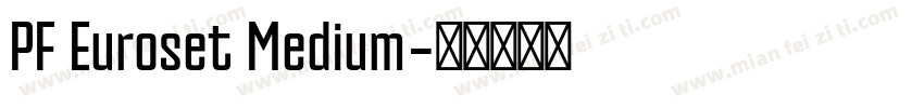 PF Euroset Medium字体转换